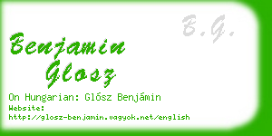 benjamin glosz business card