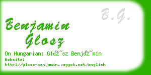 benjamin glosz business card